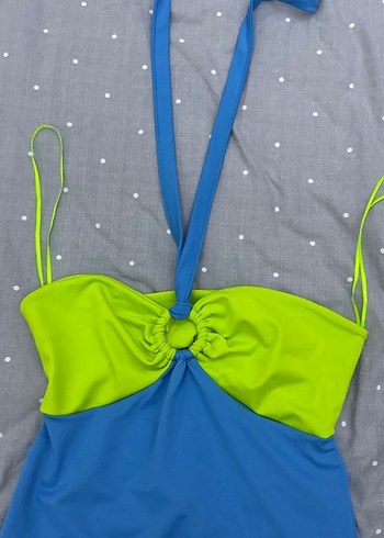 Mavi ve Yeşil Hamile Gecelik - Görsel 3