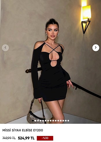 Siyah V Yaka Strappy Gotik Midi Elbiseler - Görsel 6