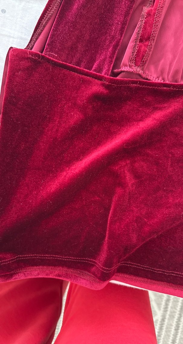 Bordo Süet Drapeli Bohem Bluz - Görsel 5