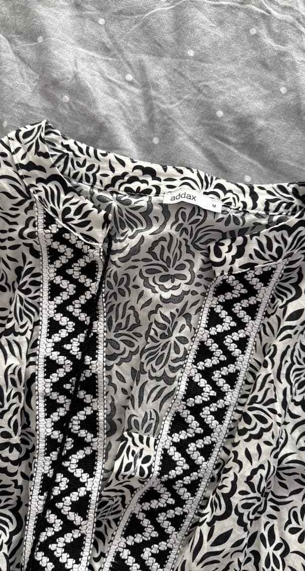 Gri Desenli Bohem Uzun Kollu Tulum - Görsel 4