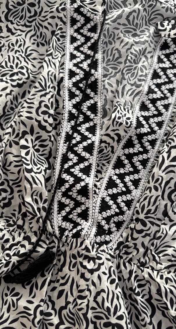 Gri Desenli Bohem Uzun Kollu Tulum - Görsel 3