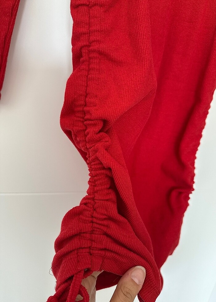 Büzgülü elbise - Görsel 2