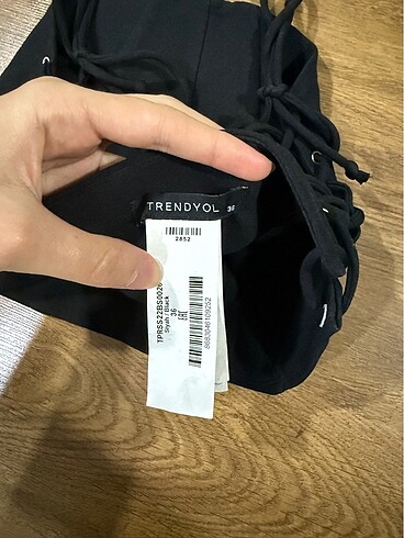 36 Beden siyah Renk Trendyolmilla korse