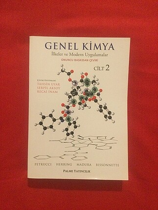 GENEL KİMYA İLKELER VE MODERN UYGULAMALAR CİLT 2 CİLT CHEMISTRY 