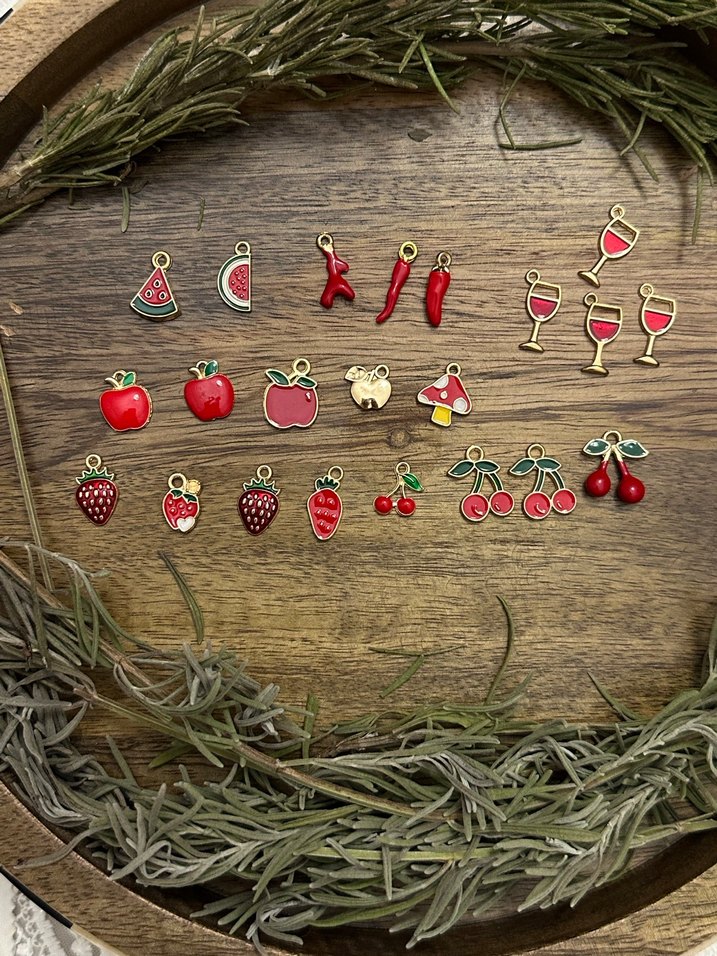 Çilek kiraz mantar elma biber - Görsel 2