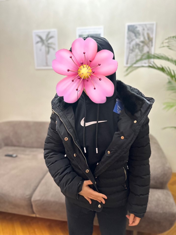 Network kaz tüyü siyah şişme mont - Görsel 5