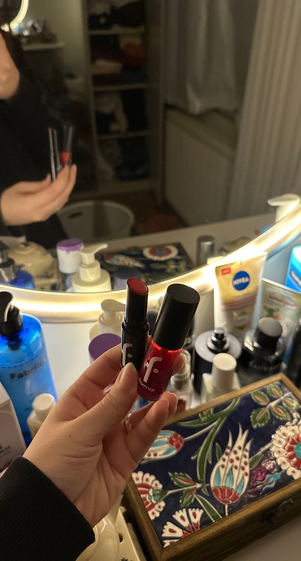 Flormar Kırmızı Renkli Ruj water lip - Görsel 2