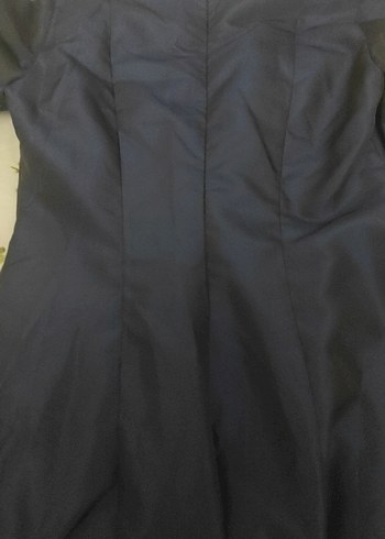 Lacivert Uzun Gotik Kadın Elbisesi - Görsel 5