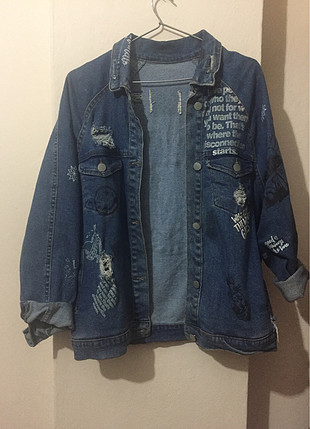 Topshop Yırtık model kot ceket