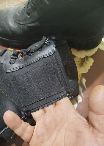 Siyah  hakiki deri43 numara MA-1 Erkek Bot - Görsel 3