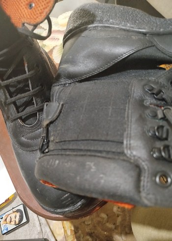 Siyah  hakiki deri43 numara MA-1 Erkek Bot - Görsel 2