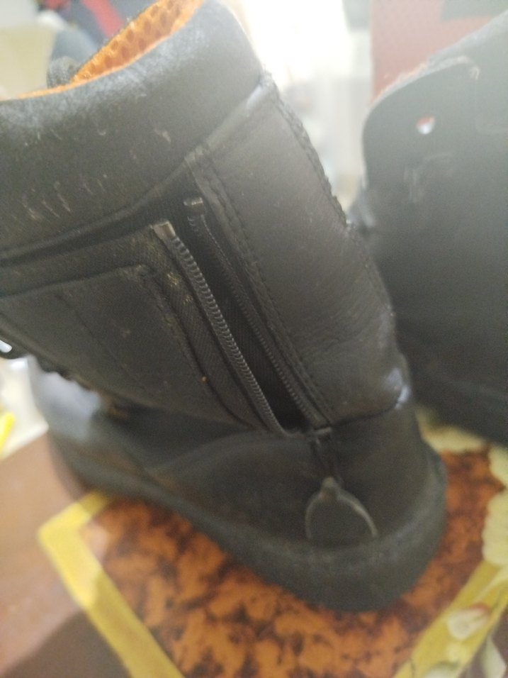 Siyah  hakiki deri43 numara MA-1 Erkek Bot - Görsel 4