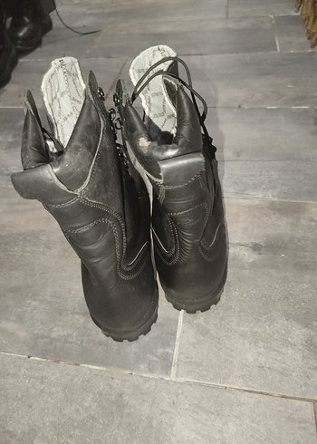 Erkek Siyah Bağcıklı Goth Botlar - Görsel 2