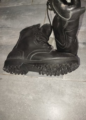 Erkek Siyah Bağcıklı Goth Botlar - Görsel 3