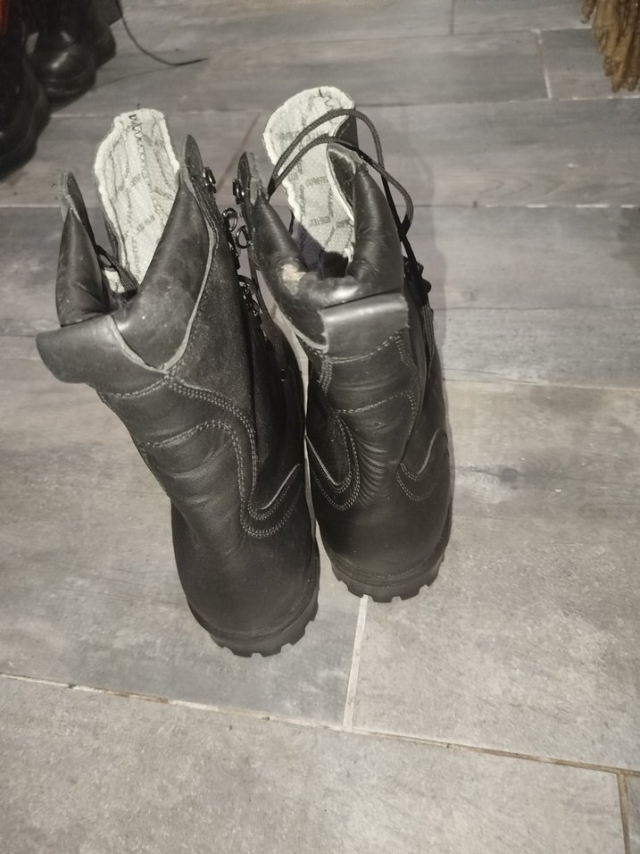 Erkek Siyah Bağcıklı Goth Botlar - Görsel 2