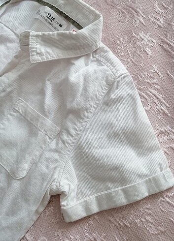 12-18 Ay Beden beyaz Renk Zara erkek bebek gömlek 