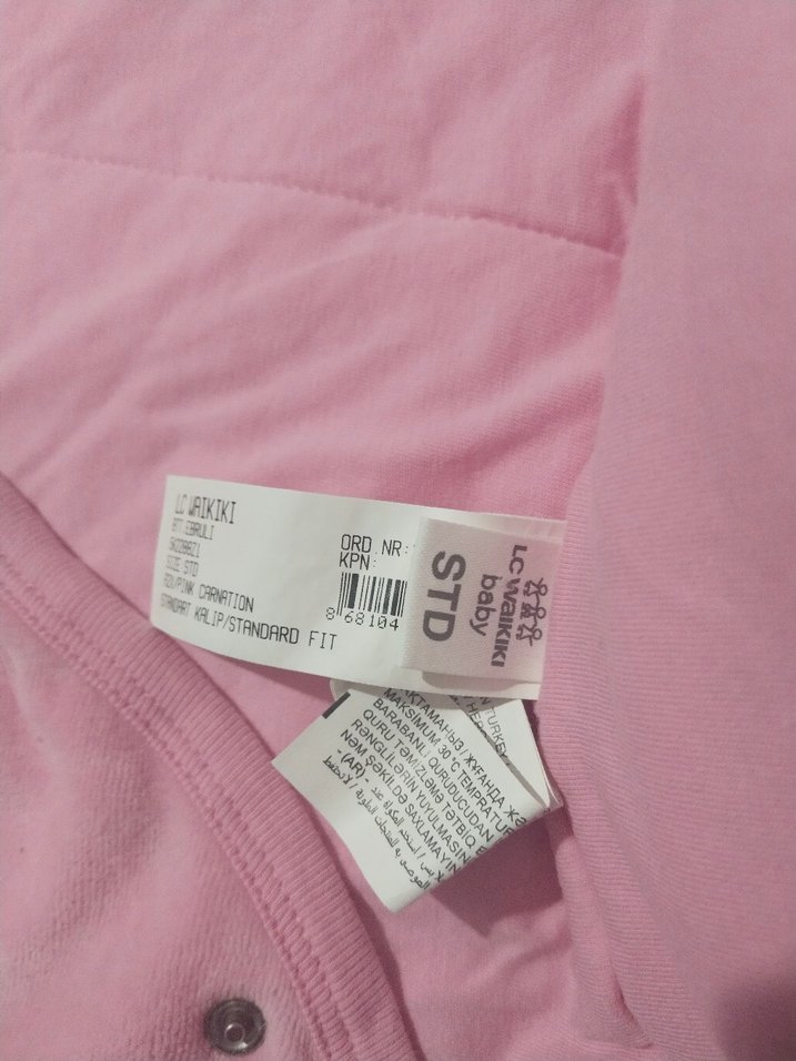 Pembe Kız Bebek Çiçek Desenli Bebek Kundağı - Görsel 5