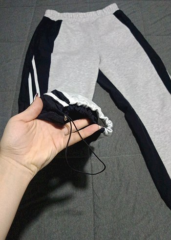 Gri Siyah Kadın Eşofman Altı - Görsel 2