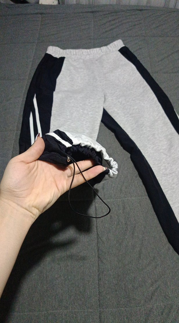 Gri Siyah Kadın Eşofman Altı - Görsel 2