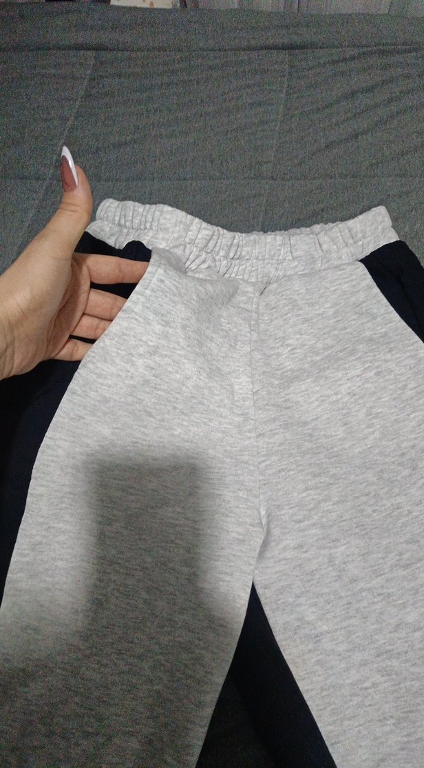 Gri Siyah Kadın Eşofman Altı - Görsel 3