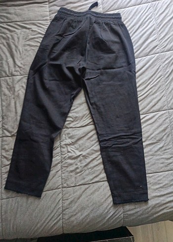 s Beden siyah Renk Siyah Keten Mom fit Kadın Pantolon
