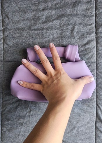 Zara Pastel lila Kadın El Çantası