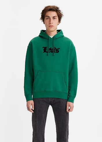 Levis Marka Logolu Kapüşonlu Sweatshirt 