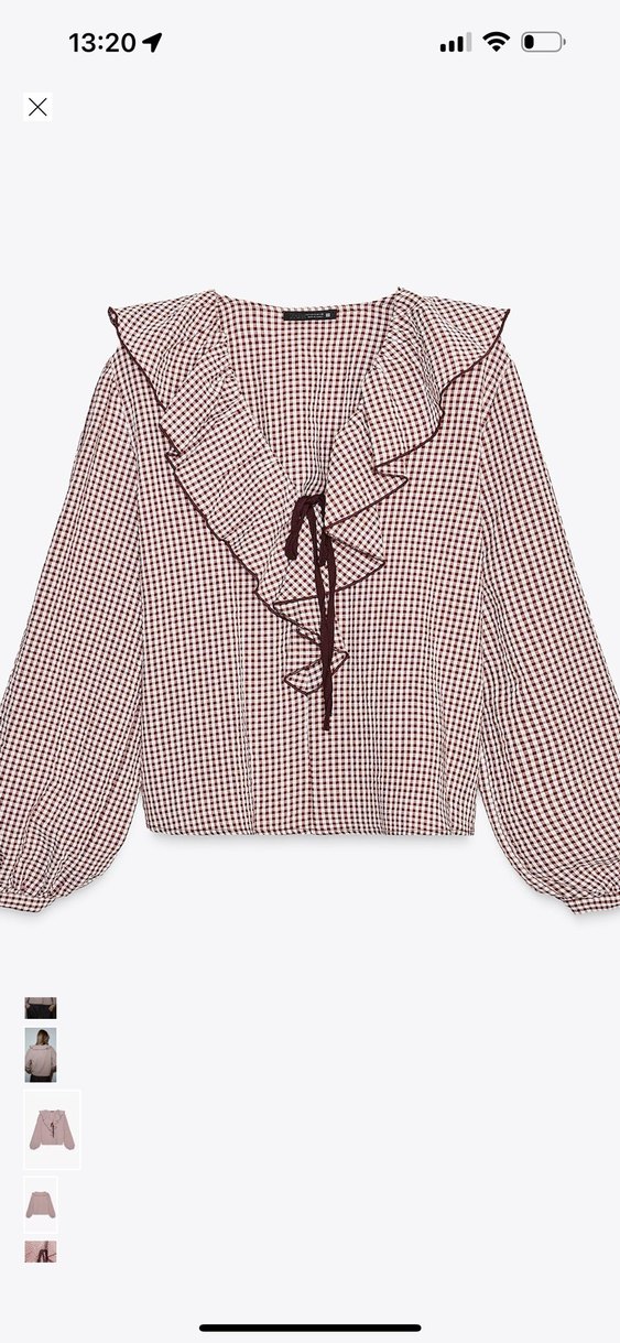 Bej Fırfırlı V Yaka Bohem Kadın Gömlek - Görsel 4