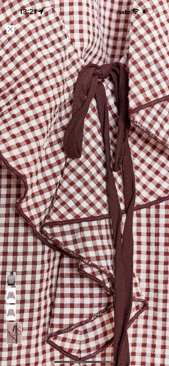 Bej Fırfırlı V Yaka Bohem Kadın Gömlek - Görsel 2