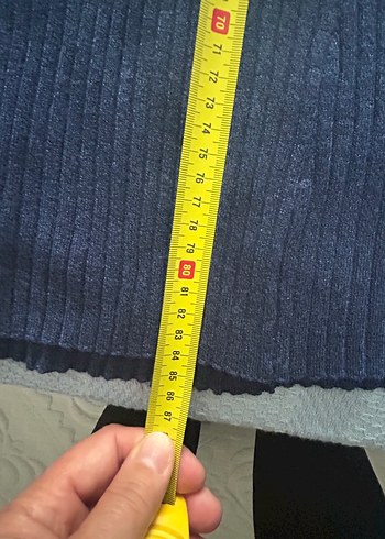 Zara Kısa Kollu Lacivert Triko Midi Elbise
