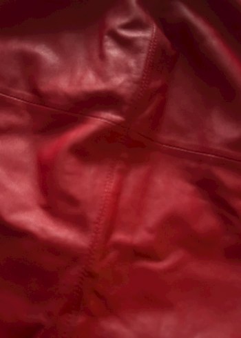 Kırmızı deri etek - Görsel 8