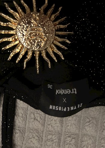 Nakışlı Siyah Gotik Bralet - Görsel 2