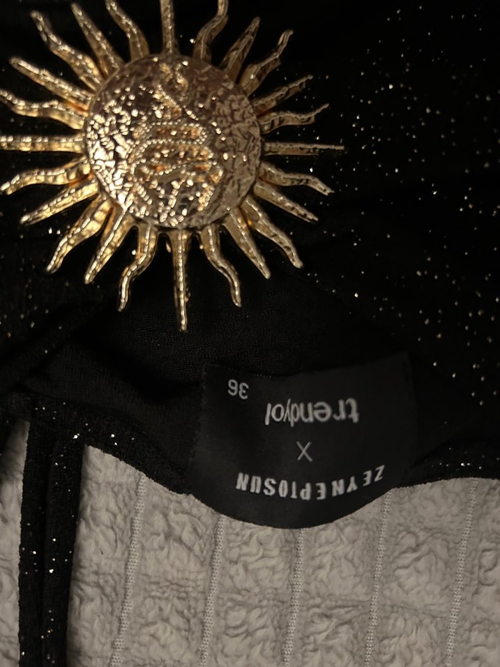 Nakışlı Siyah Gotik Bralet - Görsel 2