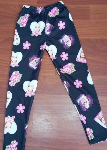 LC Waikiki Renkli Barbie Baskılı Kız Taytı