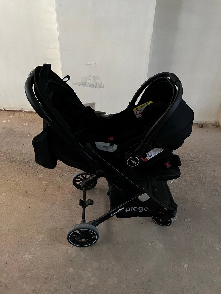 Prego Siyah kabin boy travel sistem bebek arabası - Görsel 4