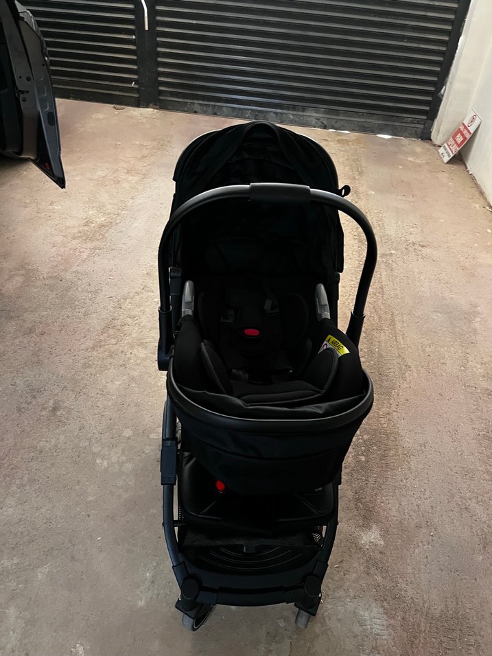 Prego Siyah kabin boy travel sistem bebek arabası - Görsel 5