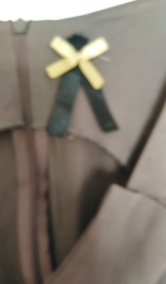 Kahverengi V Yaka Kemerli Midi Elbise - Görsel 2