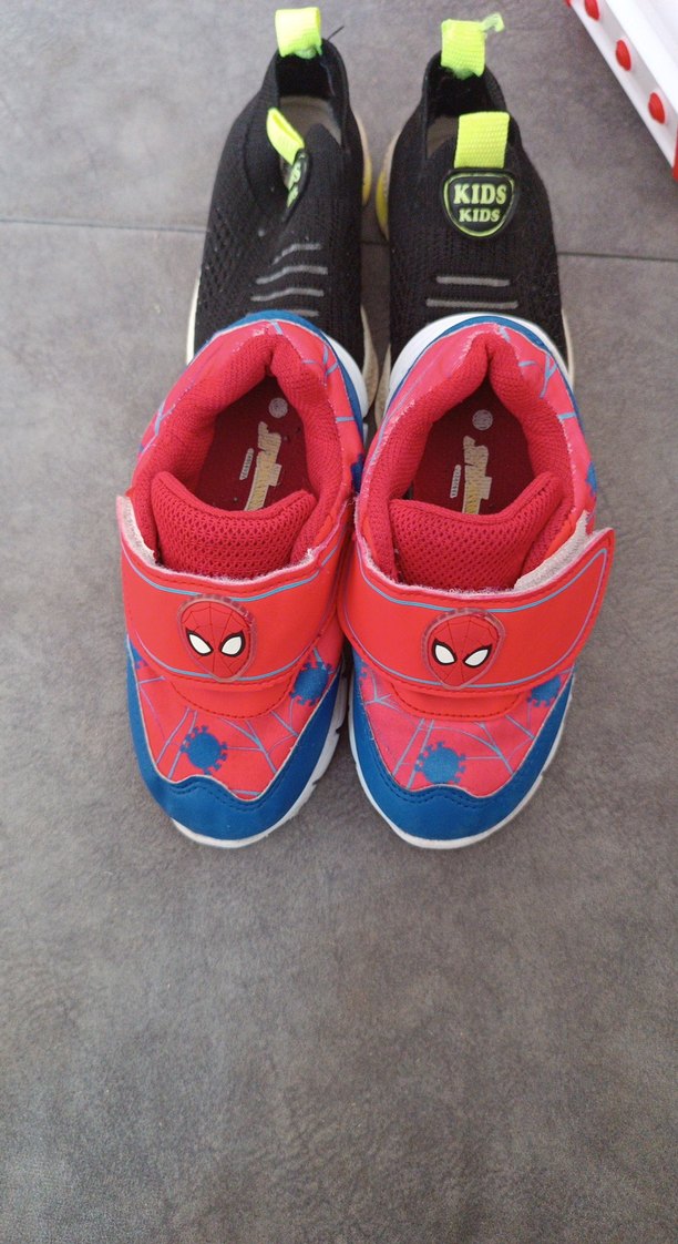 Renkli Erkek Çocuk Spor Ayakkabısı Velcro - Görsel 3