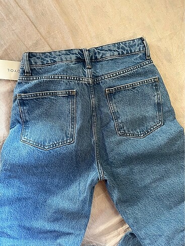 xs Beden mavi Renk trendyolmilla mom jean