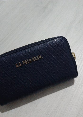 U.S. Polo Assn. Mavi Deri Kadın Cüzdan