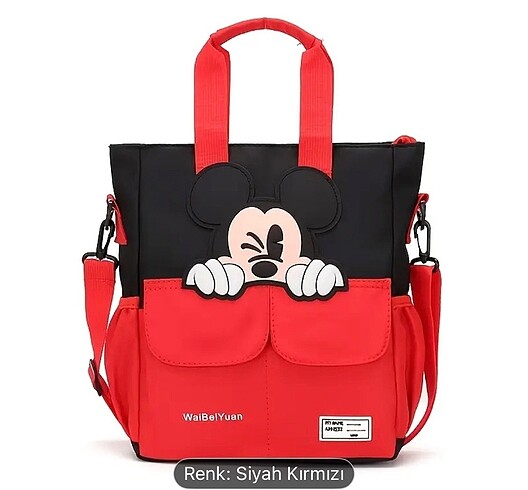 Mickey Mouse baskılı çanta