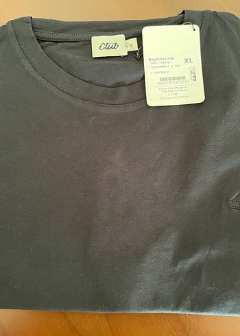 xl Beden Siyah Pamuklu tişört ünisex