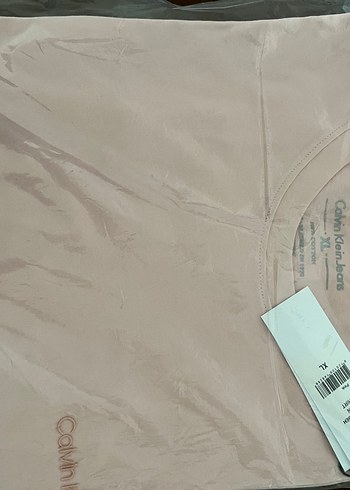Bej Calvin Klein ünisex Tişört