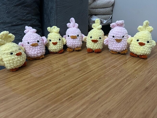 Diğer Amigurami el örmesi tatliş civcivler