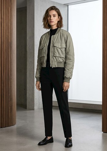 H&M Haki Bomber Ceket Sehir Stiline Siklik