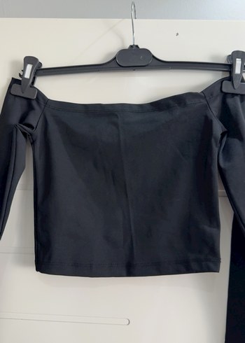 Siyah Mini Straplez Bluz - Görsel 2