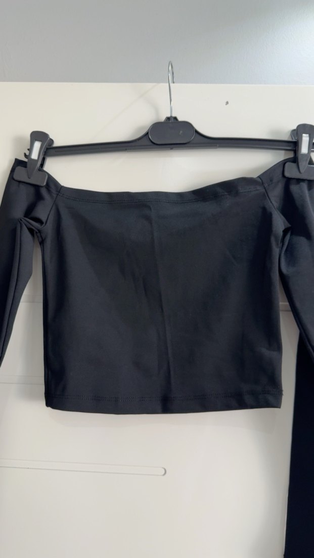 Siyah Mini Straplez Bluz - Görsel 2