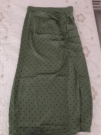 Zara midi boy yırtmaçlı etek