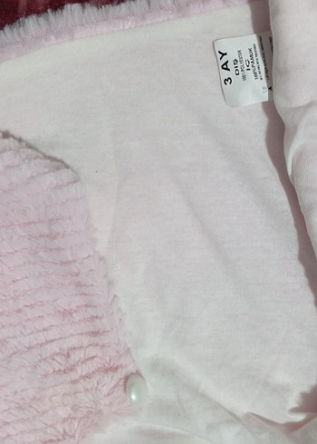 Kız Çocuk Pembe Kürklü yelek - Görsel 3