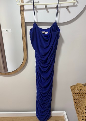 m Beden lacivert Renk Lacivert Midi Strappy Elbise